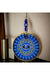 Mixperi | Gilded Nazar Beads Blue Pink Glass Wall Ornament Mixperi Islamic, Pillow Case Set, Clock, Spiritual, Candle Set, Rug, Vase, Door Mats, Wall Ornaments