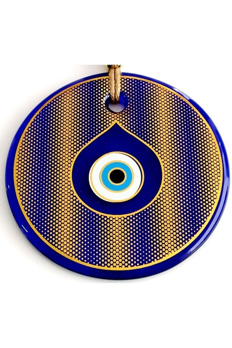 Mixperi | Golden Yellow Gilded Drop Eye Model Glass Wall Ornament