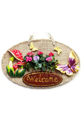 Mixperi | Life Garden Welcome Printed Door And Wall Ornament