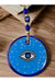 Mixperi | Light Blue Star Embroidered Eye Model Wall Ornament with Nazar Beads