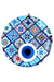 Mixperi | Mandala Patterned Nazar Bead With Fusion Glass Wall Ornament