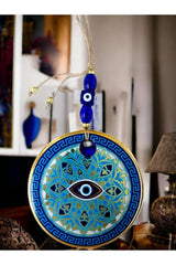 Mixperi | Nazar Bead Eyes Blue Striped Wall Ornament