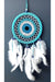 Mixperi | Nazar Bead Motived Turquoise Color Dream Catcher White Bird Furry Dream Wall Ornament Mixperi Islamic, Pillow Case Set, Clock, Spiritual, Candle Set, Rug, Vase, Door Mats, Wall Ornaments