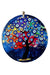 Mixperi | Nazar Bead Patterned Tree of Life Fusion Glass Wall Ornament