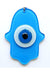 Mixperi | Nazar Beaded Baby Blue Hand Shape Glass Wall Ornament