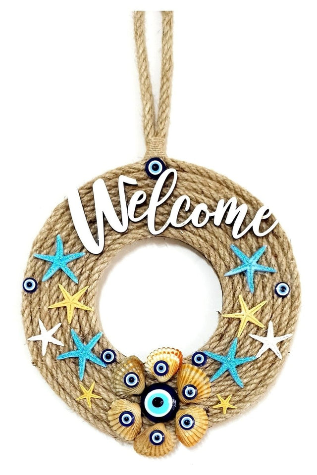 Mixperi | Nazar Beaded Sea Star Welcome Door Ornament