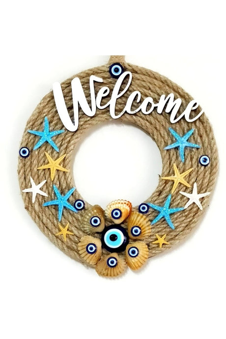 Mixperi | Nazar Beaded Sea Star Welcome Door Ornament