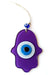 Mixperi | Nazar Beads Purple Color Hand Shape Glass Wall Ornament