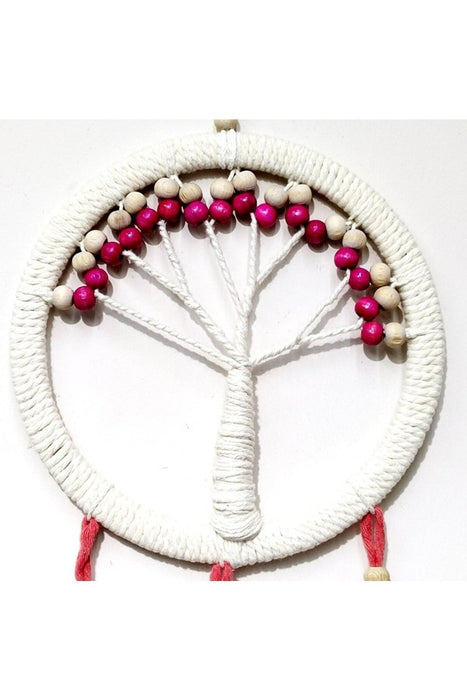 Mixperi | Pomegranate Blossom Color Leafed Tree of Life Macrame Wall Ornament