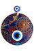 Mixperi | Sun Patterned Glass Handcrafted Nazar Bead Wall Ornament Mixperi Islamic, Pillow Case Set, Clock, Spiritual, Candle Set, Rug, Vase, Door Mats, Wall Ornaments