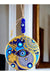 Mixperi | Tile Gold Pattern Nazar Bead Wall Ornament