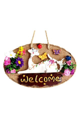 Mixperi | Welcome Printed Cat Handmade Door Ornament