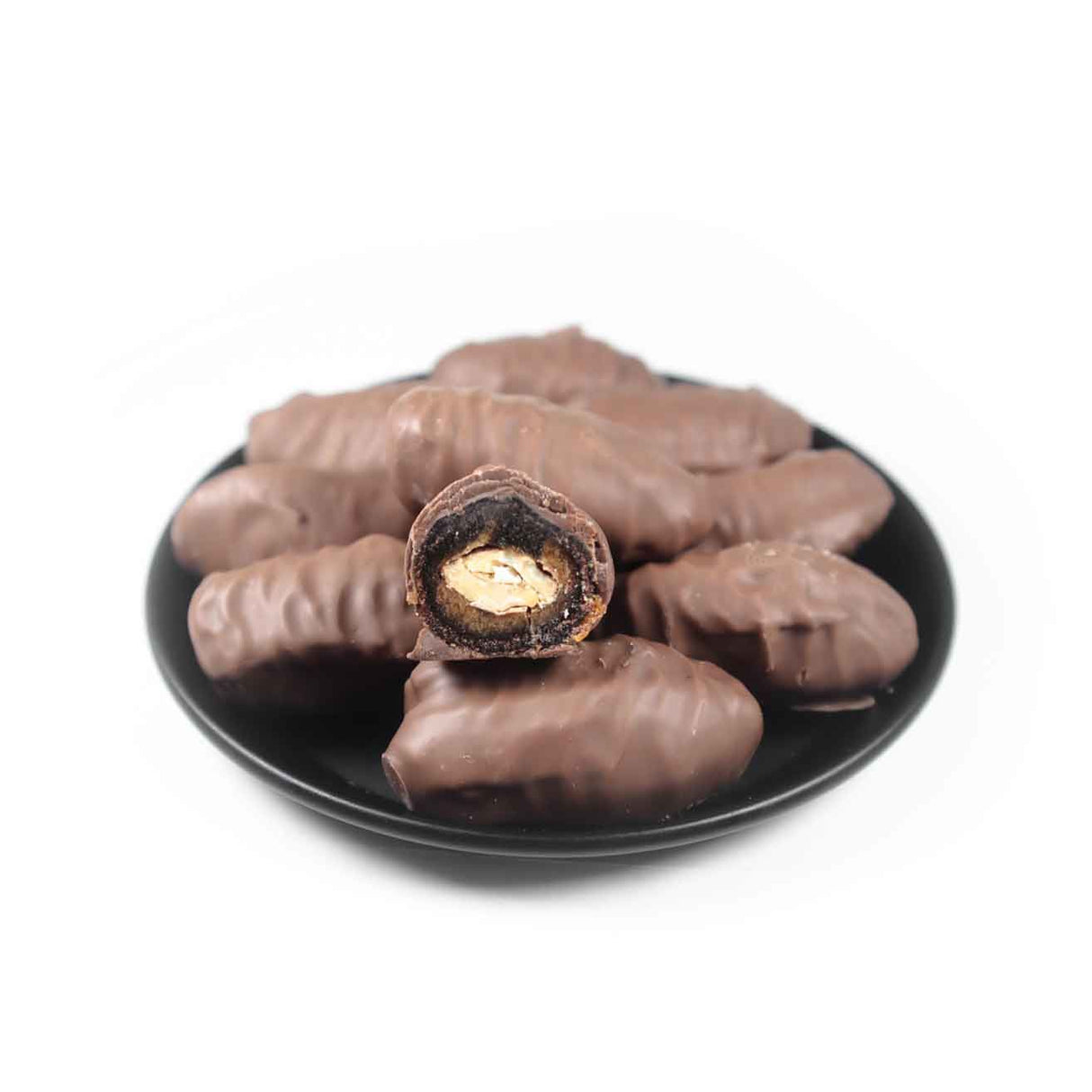 Musfik | Milk Belgian Chocolate Covered Dates with Almond - TryAladdin