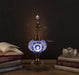 Nazli Mosaic | Handmade Glass Mosaic Desk Lamp, Blue and White Star Teapot Design Nazli Mosaic Lamps