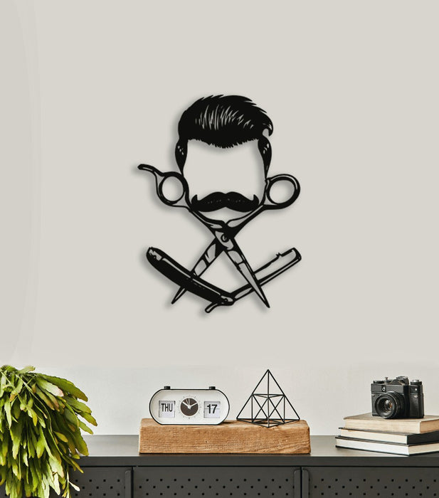 NR Dizayn | Barber Decorative Metal Wall Art