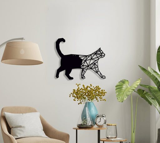 NR Dizayn | Cat Motif Metal Wall Art