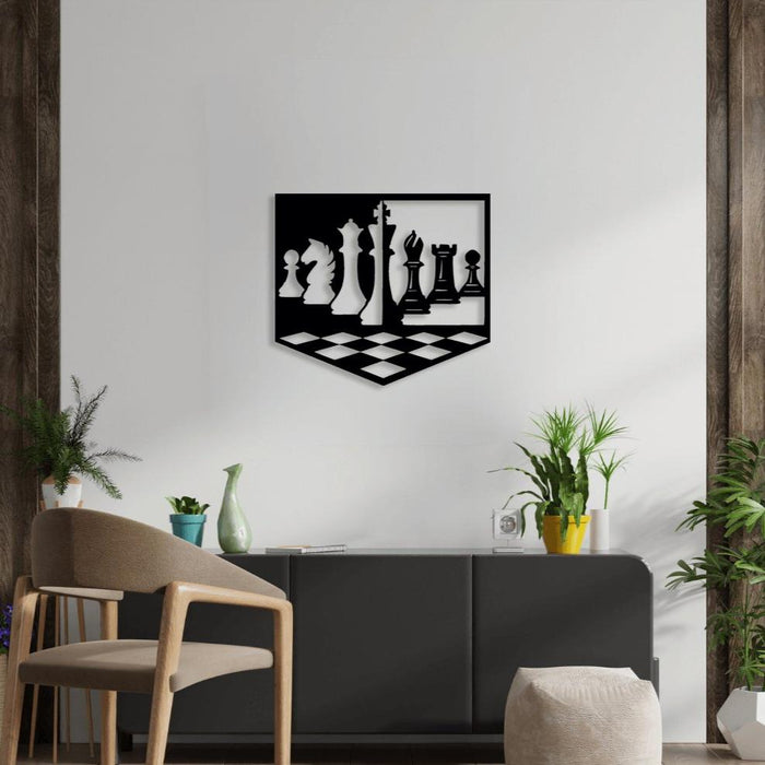 NR Dizayn | Chess Decorative Metal Wall Art