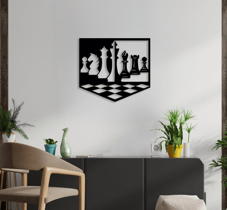 NR Dizayn | Chess Decorative Metal Wall Art