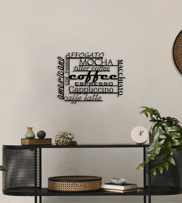 NR Dizayn | Coffee Decorative Metal Wall Art