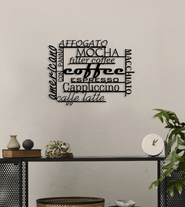 NR Dizayn | Coffee Decorative Metal Wall Art