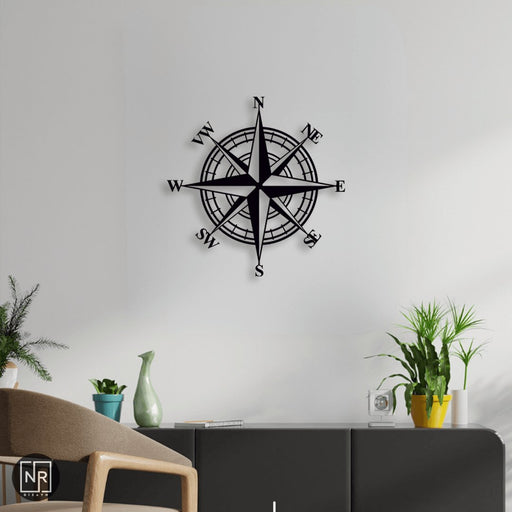 NR Dizayn | Compass Decorative Metal Wall Art NR Dizayn Wall Art