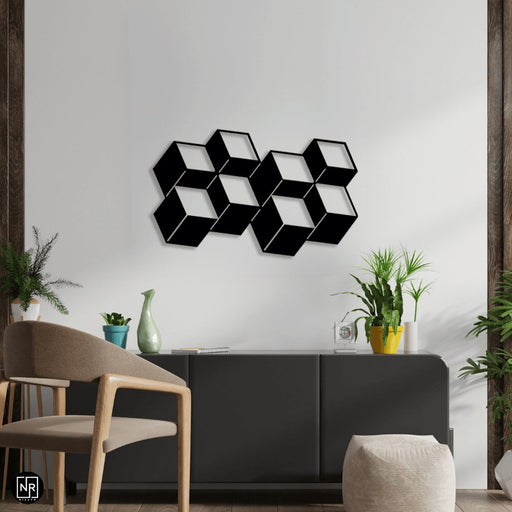 NR Dizayn | Cube Decorative Metal Wall Art NR Dizayn Wall Art