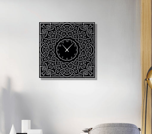 NR Dizayn | Decorative Square Metal Wall Clock