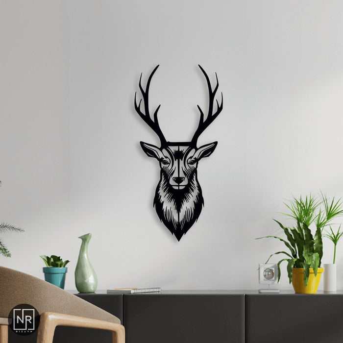 NR Dizayn | Deer Head Themed Decorative Metal Wall Art NR Dizayn Wall Art
