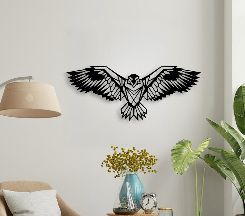 NR Dizayn | Eagle Motif Decorative Metal Wall Art