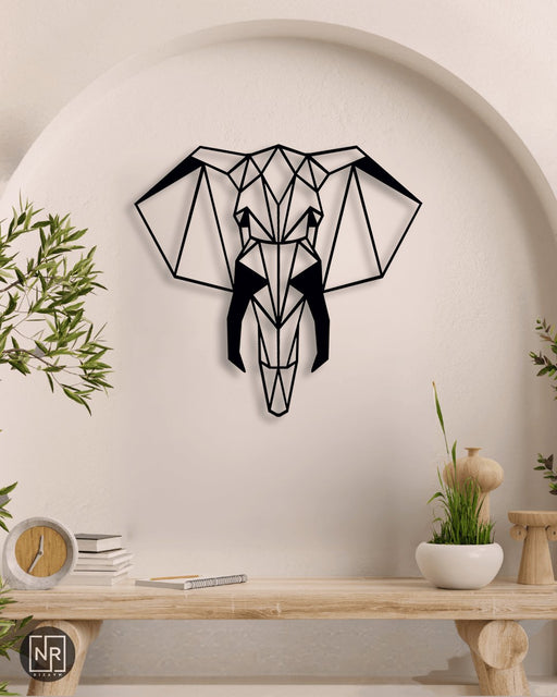 NR Dizayn | Elephant Themed Metal Wall Art