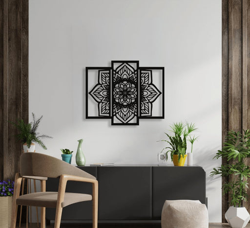 NR Dizayn | Flower Motif Decorative Metal Wall Art