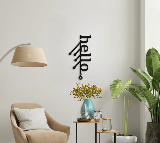 NR Dizayn | Hello Decorative Metal Wall Art