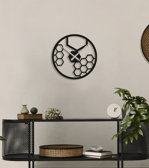 NR Dizayn | Hexagonal Decorative Metal Clock