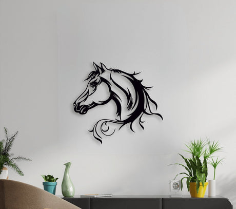 NR Dizayn | Horse Silhouette Metal Wall Art