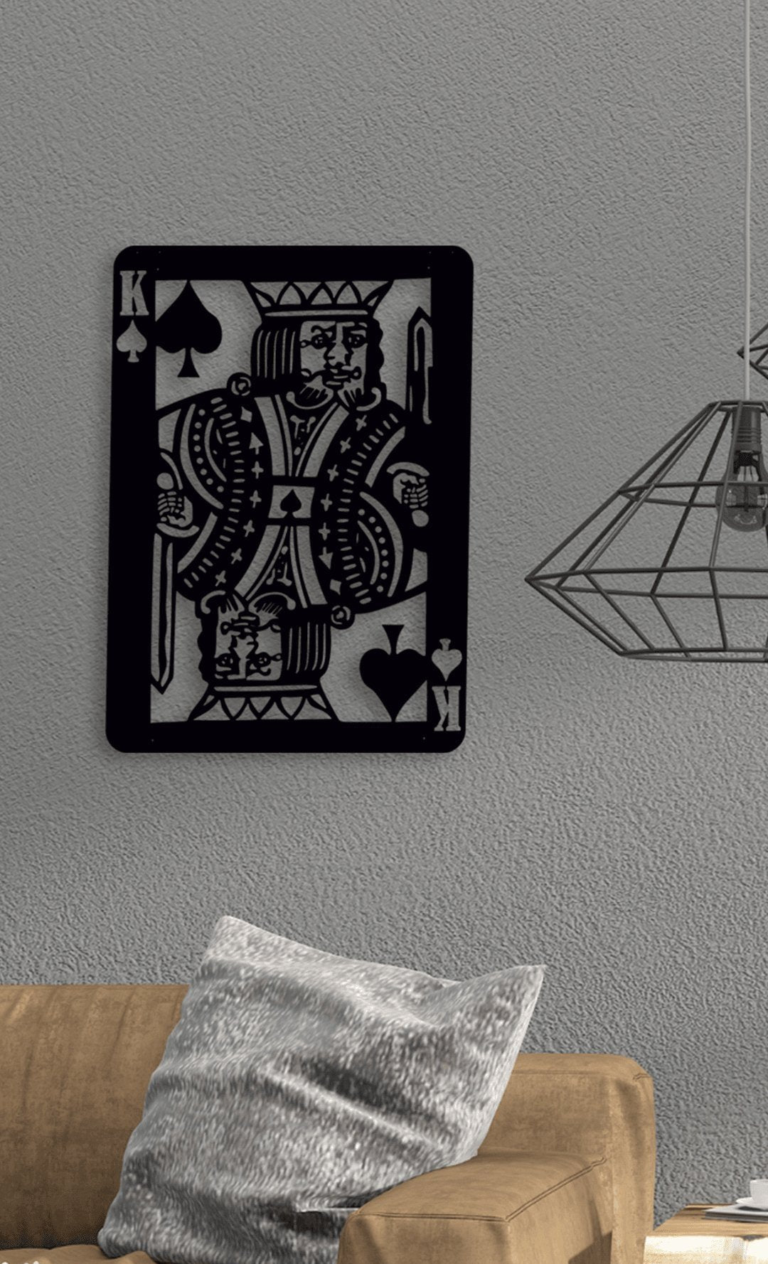 NR Dizayn | King of Spades Metal Wall Art