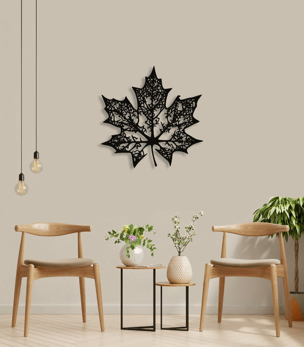 NR Dizayn | Leaf Decorative Metal Wall Art