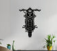 NR Dizayn | Motorcycle Front View Metal Wall Art