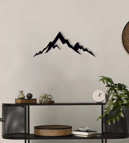 NR Dizayn | Mountain Motif Metal Wall Art