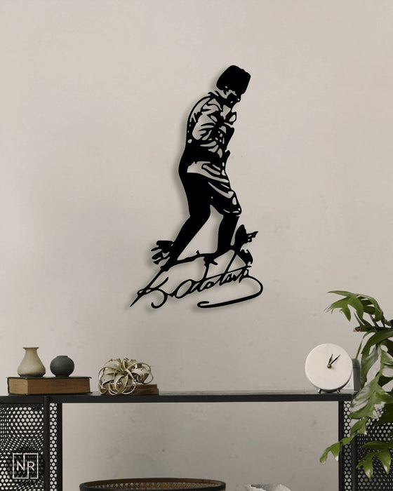 NR Dizayn | Mustafa Kemal Ataturk Decorative Metal Wall Art