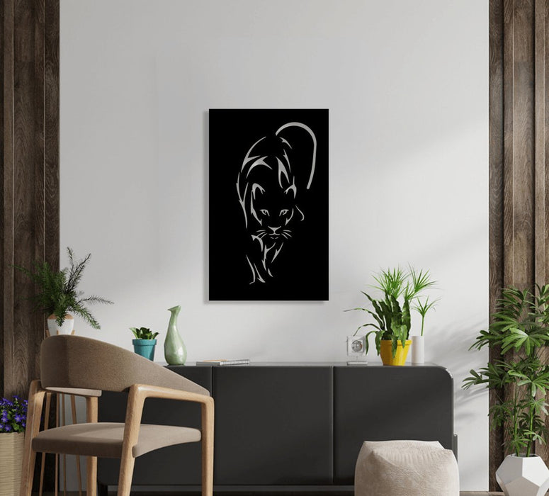 NR Dizayn | Panther Themed Decorative Metal Wall Art