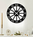 NR Dizayn | Roman Numeral Classic Metal Wall Clock