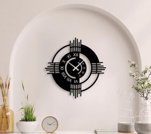 NR Dizayn | Roman Numeral Modern Metal Wall Clock