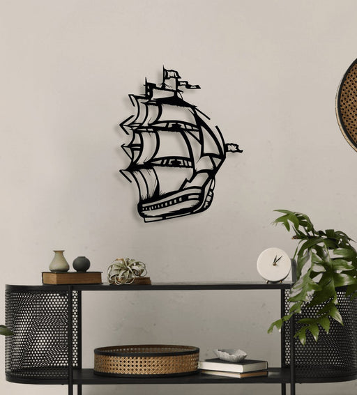 NR Dizayn | Sailboat Ship Decorative Metal Wall Art