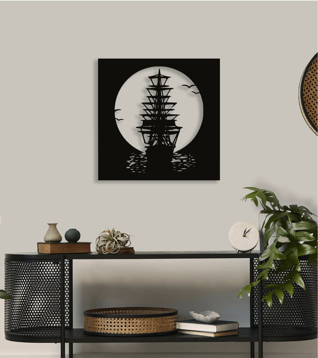 NR Dizayn | Ship Decorative Metal Wall Art