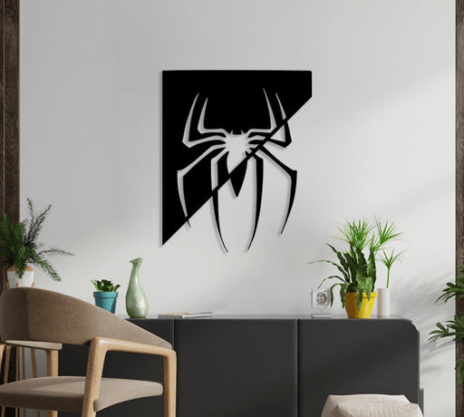 NR Dizayn | Spider Themed Decorative Metal Wall Art