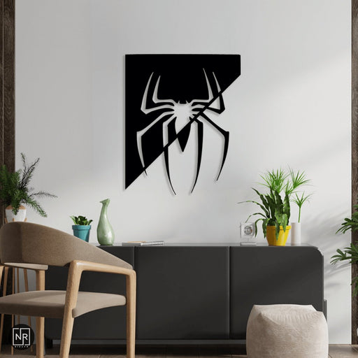 NR Dizayn | Spider Themed Decorative Metal Wall Art