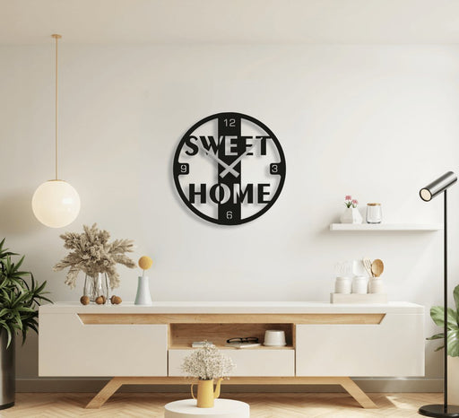 NR Dizayn | Sweet Home Metal Wall Clock