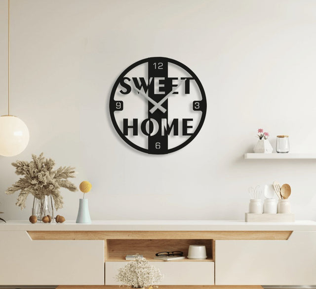 NR Dizayn | Sweet Home Metal Wall Clock