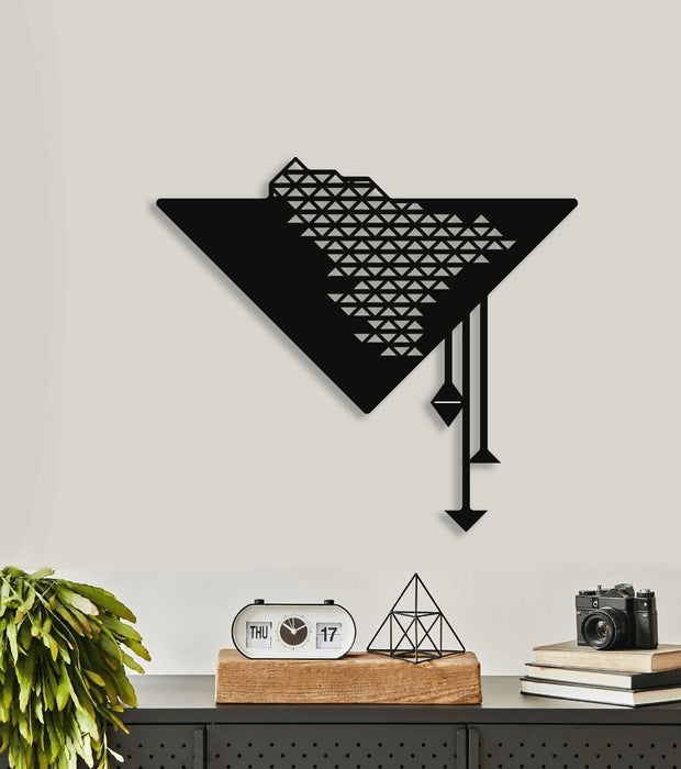 NR Dizayn | Triangle Decorative Metal Wall Art