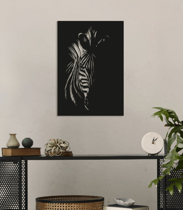 NR Dizayn | Zebra Themed Decorative Metal Wall Art